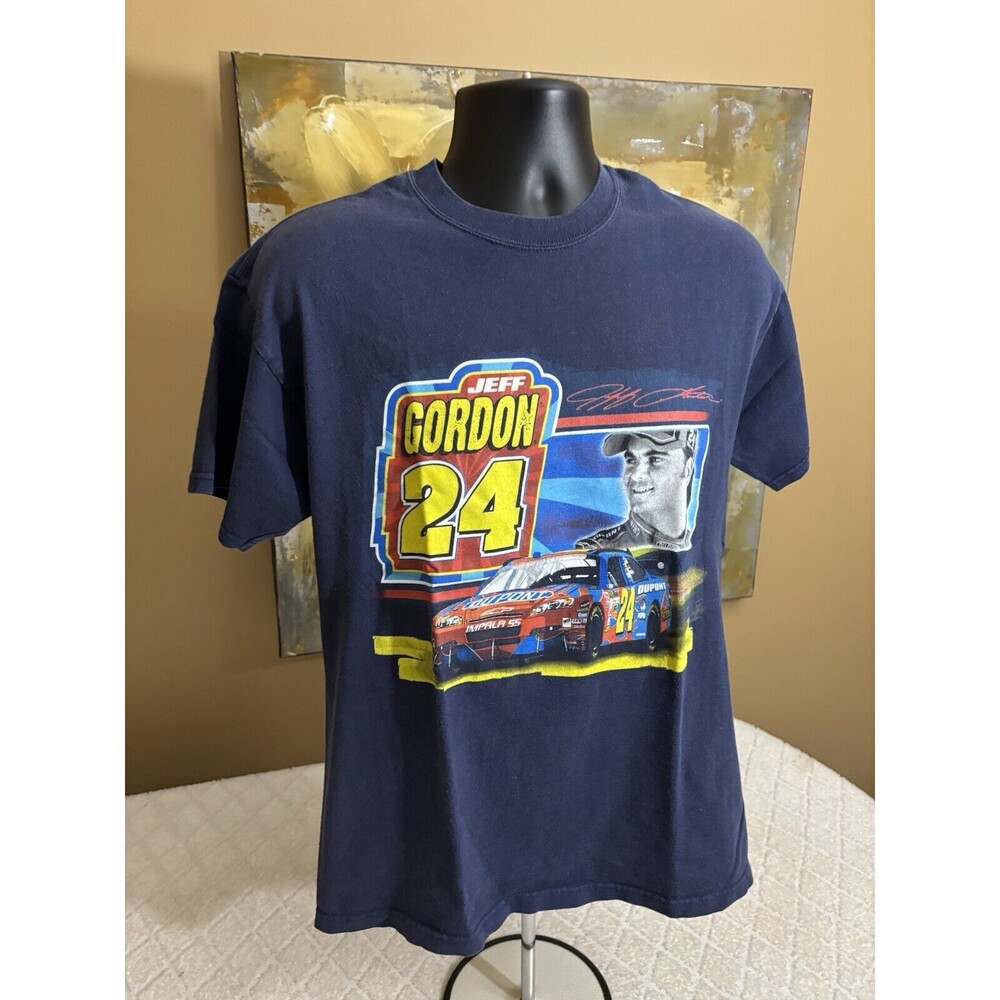 Vintage Winners Circle Jeff Gordon #24 NASCAR 2 Sided Graphic Tee Men’s Size L - Picture 6 of 16